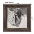 Uttermost Custom MDF Glass Iron and Paper Horses Print in Black and White