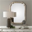 Uttermost Calanna Traditional MDF Wood Decorative Mirror in Antique Silver