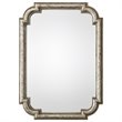 Uttermost Calanna Traditional MDF Wood Decorative Mirror in Antique Silver