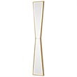 Uttermost Corbata Contemporary MDF Wood Decorative Mirror in Gold