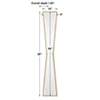 Uttermost Corbata Contemporary MDF Wood Decorative Mirror in Gold