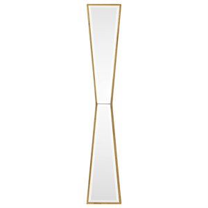 Uttermost Corbata Contemporary MDF Wood Decorative Mirror in Gold