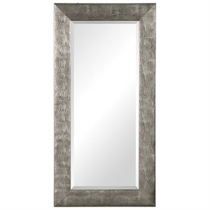 Uttermost Maeona Contemporary MDF Wood Decorative Mirror in Silver