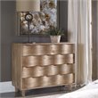 Uttermost Crawford 4-Drawer Coastal MDF Wood Accent Chest in Light Oak