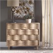 Uttermost Crawford 4-Drawer Coastal MDF Wood Accent Chest in Light Oak