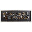 Uttermost Discs MDF Glass and Iron Shadow Box in Brown/Gold/Silver