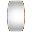 Uttermost Canillo MDF Wood and Iron Decorative Mirror in Antiqued Gold