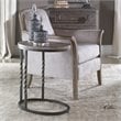 Uttermost Tauret Cantilever End Table in Weathered Ivory