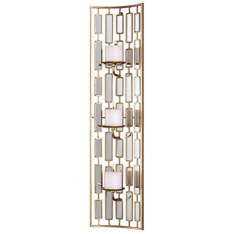 uttermost loire mirrored wall sconce