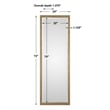 Uttermost Vilmos Metal Glass and MDF Wood Decorative Mirror in Gold