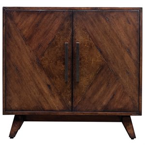 uttermost liri accent cabinet in mahogany and antique brass