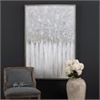 Uttermost Strength In Numbers Wood Acrylic Abstract Art in Gray/Charcoal/Beige