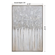 Uttermost Strength In Numbers Wood Acrylic Abstract Art in Gray/Charcoal/Beige