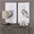 Uttermost Summer Birds Wood Acrylic Framed Art in Multi-Color (Set of 2)