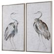 Uttermost Summer Birds Wood Acrylic Framed Art in Multi-Color (Set of 2)
