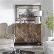 Uttermost Deep Sleep Traditional Wood and Glass Bear Print in Brown/White