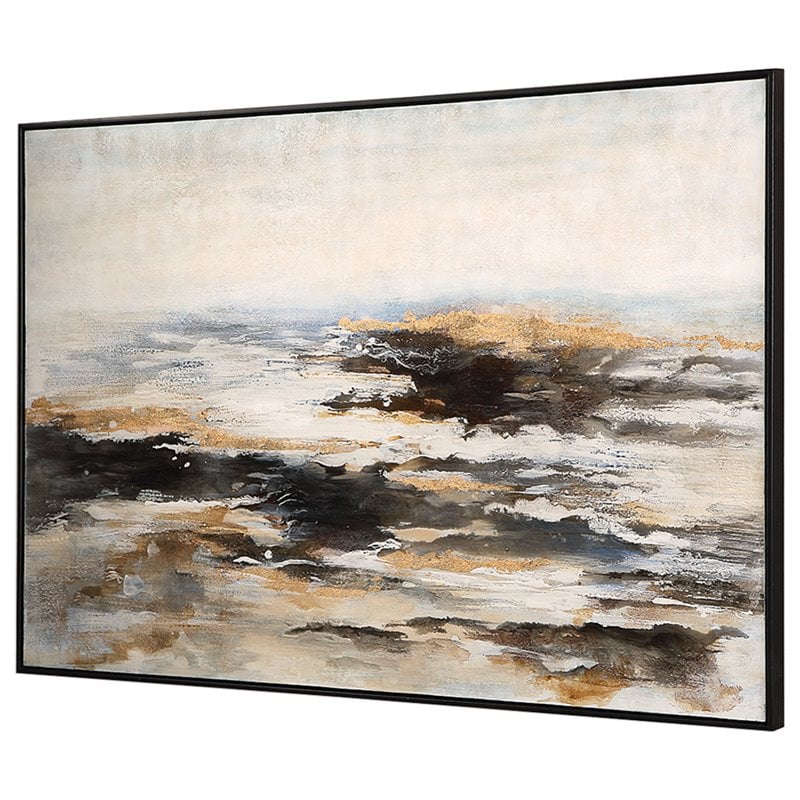 Uttermost Aftermath Contemporary Wood Canvas Acrylic Art in Multi-Color