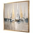 Uttermost Regatta Pine Canvas and Acrylic Nautical Art in Multi-Color