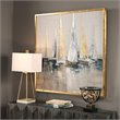 Uttermost Regatta Pine Canvas and Acrylic Nautical Art in Multi-Color