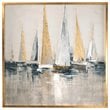 Uttermost Regatta Pine Canvas and Acrylic Nautical Art in Multi-Color