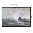 Uttermost Evening Mist Wood Canvas Acrylic Landscape Art in Gray/Green/Charcoal