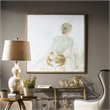 Uttermost Gold Highlights Pine Canvas and Acrylic Feminine Art in Multi-Color