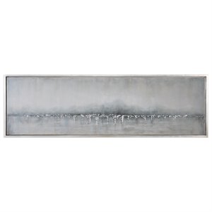 Uttermost Tides Edge Pine Canvas and Acrylic Abstract Art in Multi-Color