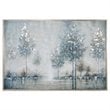 Uttermost Walk In The Meadow Wood Canvas Acrylic Landscape Art in Multi-Color