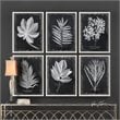 Uttermost Foliage Plastic Glass and Wood Framed Prints in Multi-Color (Set of 6)