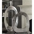 Uttermost Cierra 2-Piece Farmhouse Cast Aluminum Vase Set in Textured Nickel