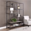 Uttermost Sherwin Recycled Pine and Iron Bookcase in Aged Black and Natural