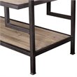 Uttermost Sherwin Recycled Pine and Iron Bookcase in Aged Black and Natural