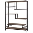 Uttermost Sherwin Recycled Pine and Iron Bookcase in Aged Black and Natural