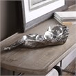 Uttermost Three Peas in A Pod Resin and Crystal Sculpture in Silver/Clear