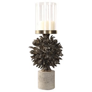uttermost autograph tree candle holder in antique bronze