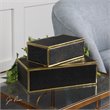 Uttermost Ukti 2 Piece Box Set in Black and Gold