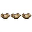 Uttermost Tamarine 3-Piece Coastal Wood Wall Sculpture Set in Natural and Gray