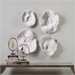 Uttermost Sea Coral 4-Piece Polyresin Wall Sculpture Set in Antique White