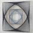 Uttermost String Duet Wood and Glass Geometric Art - Black/Blue/White (Set of 2)