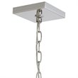 Uttermost Euclid 6-Light Steel and Crystal Cube Pendant Light in Nickel