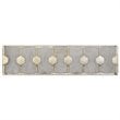 Uttermost Rene 4-Light Iron and Glass Bath Vanity Light in Silver/White