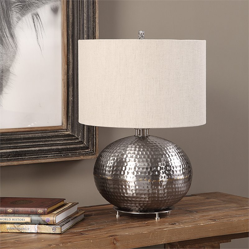 gold sphere table lamp