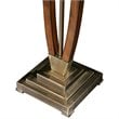 Uttermost Boydton Iron and Linen Floor Lamp in Honey and Light Beige
