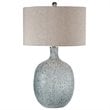 Uttermost Oceaonna Glass Fabric and Iron Table Lamp in Blue and Green