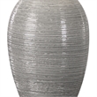 Uttermost Dinah Ceramic and Iron Table Lamp in Textured Gray and Beige