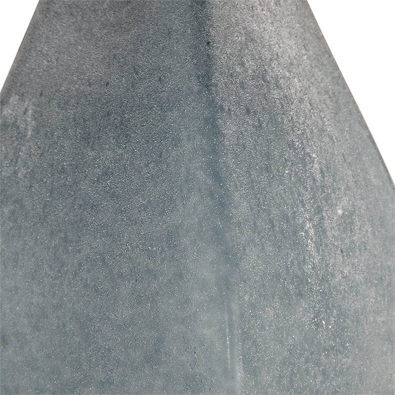 Uttermost Atlantica Steel Crystal and Glass Table Lamp in Ocean Blue and White