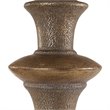 Uttermost Vetralla Steel Resin and Fabric Floor Lamp in Silver and Bronze
