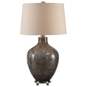 uttermost adria table lamp in gray and beige