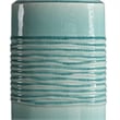 Uttermost Rila Ceramic and Iron Table Lamp in Distressed Teal and Off White