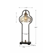 Uttermost Cotulla Metal and Resin Table Lamp in Aged Black and Antique Brass
